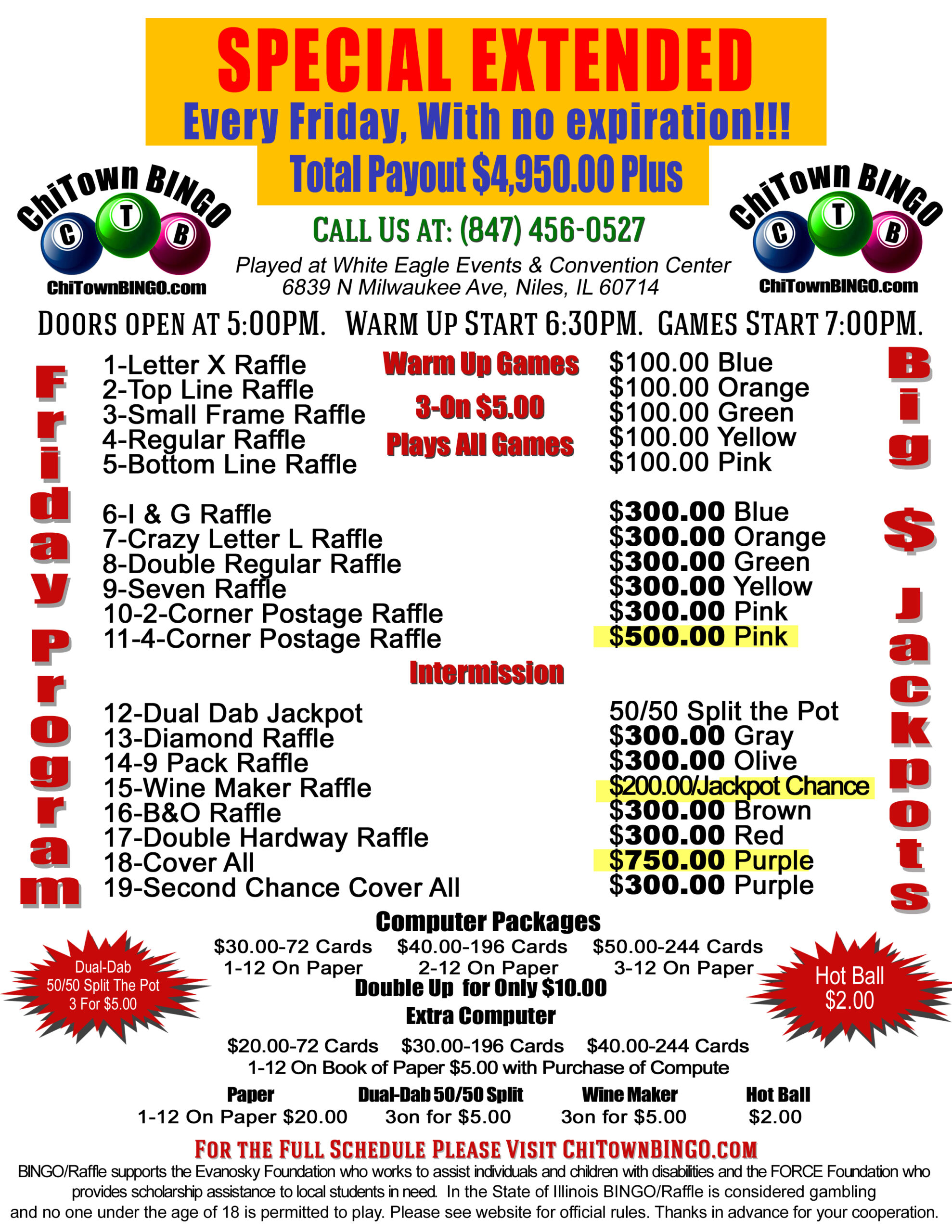 Friday Prog $300 Extended - no expiration